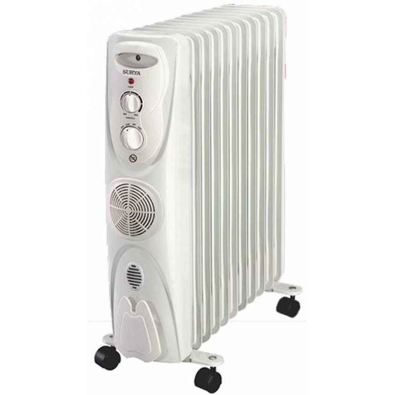Surya 9 Fins OFR Oil Filled Radiator Heater, 1000/1500/2000W