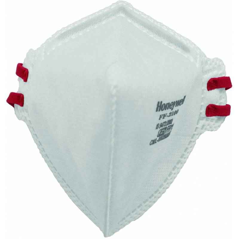 Honeywell White Flat Foldable Respiratory Mask, FF2100N (Pack of 50)