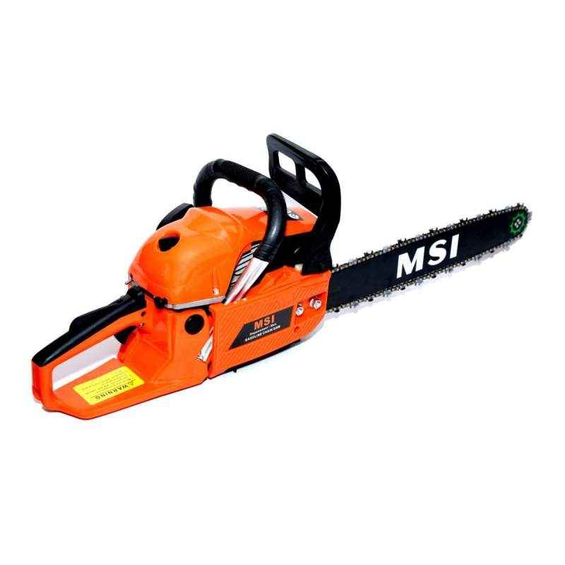 MSI 18 Inch Air Cooled Orange Petrol Chain Saw, 58-P