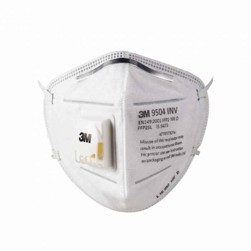 3M 9504 INV P P2 White Respirator Mask