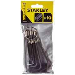 Stanley 10 Pieces Metric Hex Key Ring Set, STMT69213-8