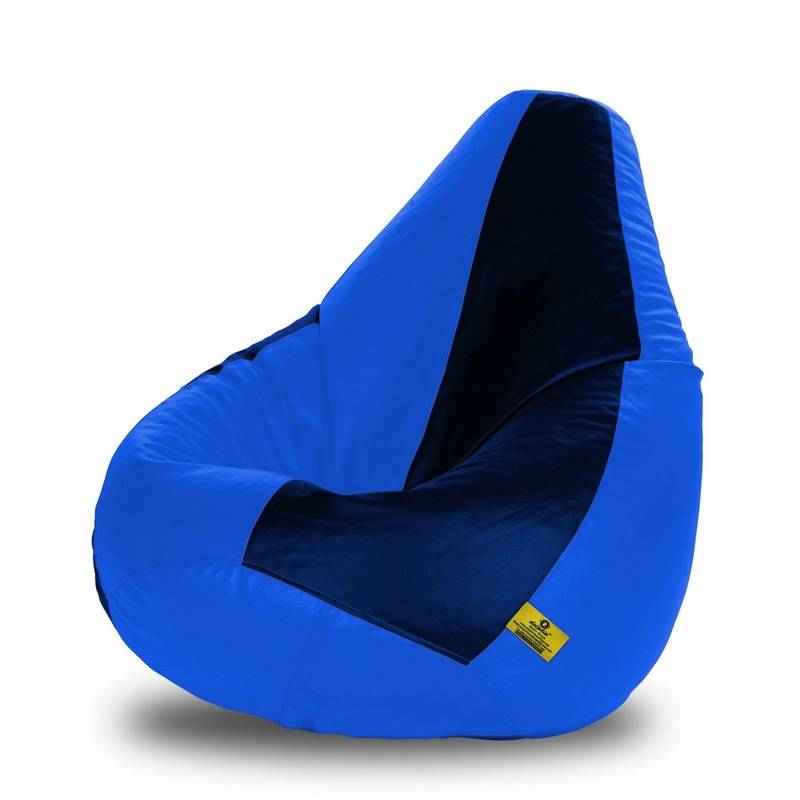 Dolphin DOLBXXL-24 Navy Blue & Royal Blue Bean Bag Cover without Beans, Size: XXL