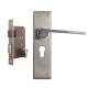 Plaza Elite Stainless Steel Finish Handle with 200mm Pin Cylinder Mortice Lock & 3 Keys