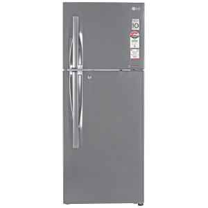 LG 260 Litre 4 Star Double Door Inverter Compressor Shiny Steel Refrigerator, GL-I292RPZL