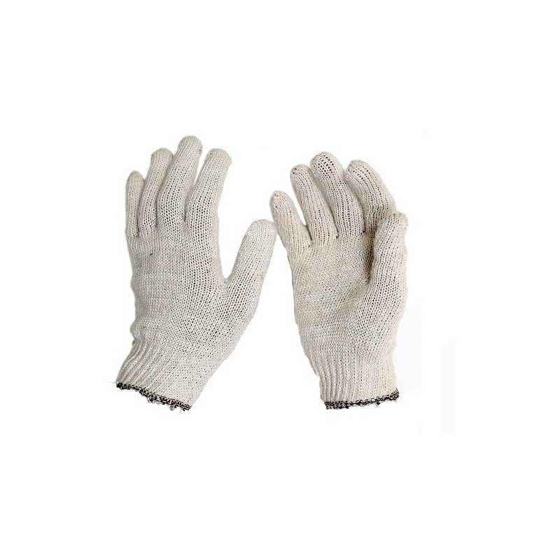 Arsa Medicare AM-021-017 Cotton Knitted Gloves, Size: L (Pack of 12)