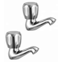 Kamal Pillar Faucet - Crystal, CRL-3011-S2 (Pack of 2)