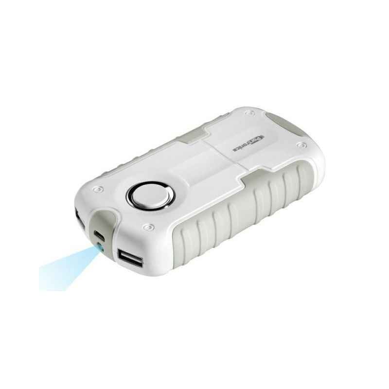 Portronics Power Grip 7800mAh White Power Bank with LED Torch, POR 540