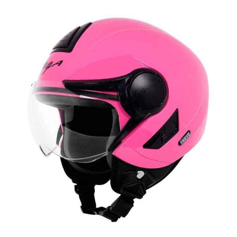 Vega Verve Motorbike Pink Open Face Helmet, Size (Medium, 580 mm)
