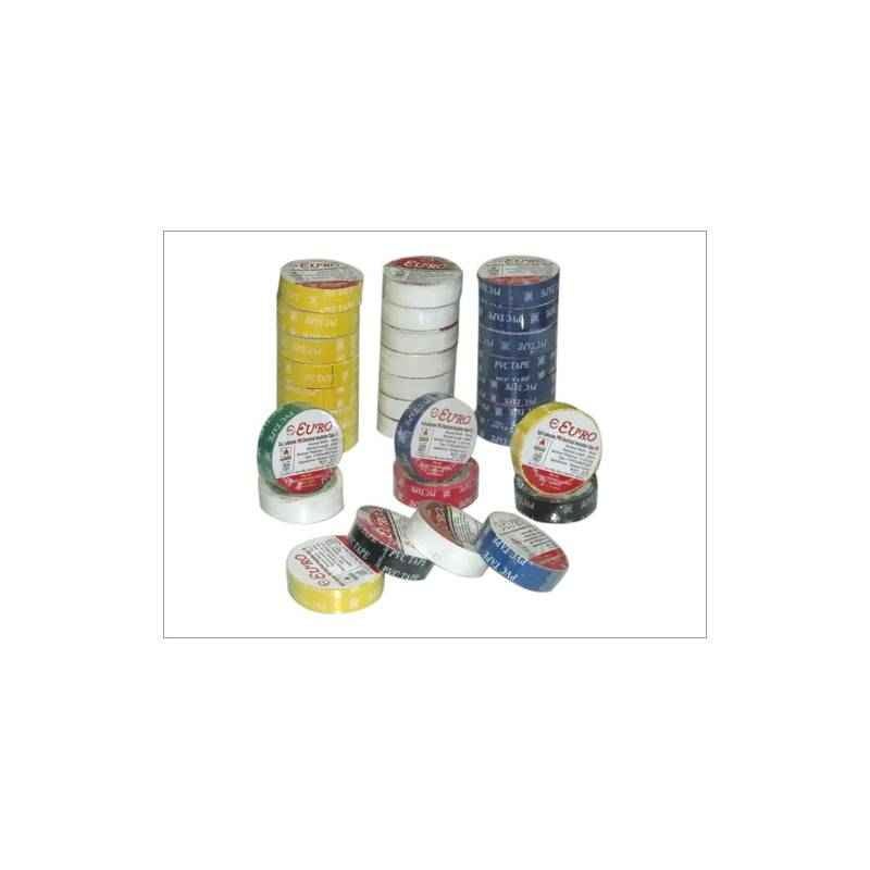 Euro 8m PVC Electrical Insulation Tape, Width: 3/4 Inch (Pack of 10)