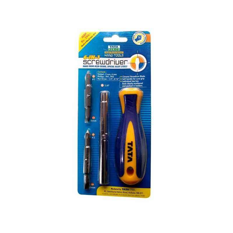 Tata Agrico 6 In 1 Screw Driver Set, SDK001