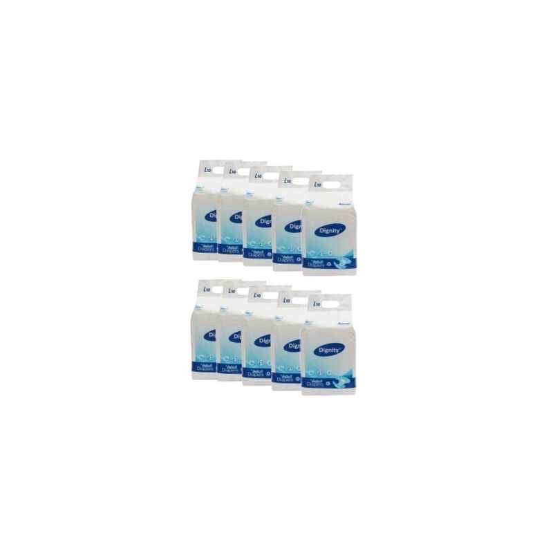 Romsons Dignity Large Adult Diapers, DR01-L-10 (Pack of 10)