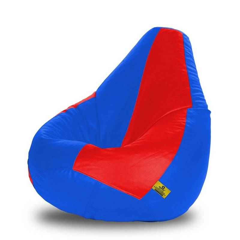 Dolphin DOLBXL-16 Red & Royal Blue Bean Bag Cover without Beans, Size: XL