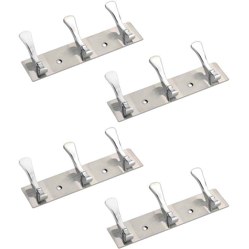 Doyours 4 Pieces Two Tone 3 Pin Hook Rail Set, DY-1309