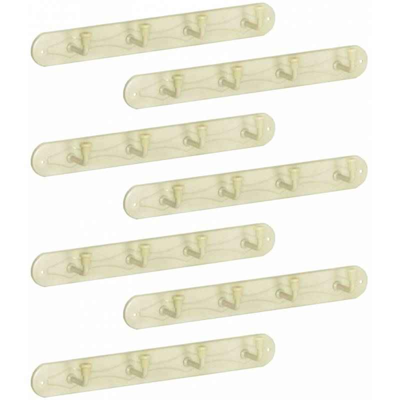 Abyss ABDY-1405 4 Pins Stainless Steel Hook Rail (Pack of 7)