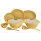 Signoraware Lemon Yellow 31 Pieces Round Dinner Set, 203
