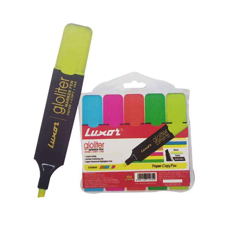 Luxor 5Pc 886 N Assorted Gloliter Pens Set