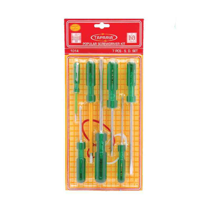 Taparia 7 Pcs Screw Driver Kit in Blister Packing, 1014 (Pack of 5)