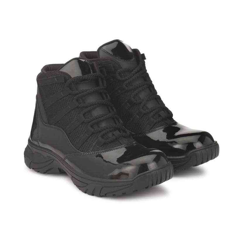 Udenchi UD770 Synthetic Material Steel Toe Black Safety Shoes, Size: 8