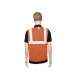 Kasa Life 2 Inch Net Type Orange Reflective Safety jacket, KL-2NO (Pack of 10)