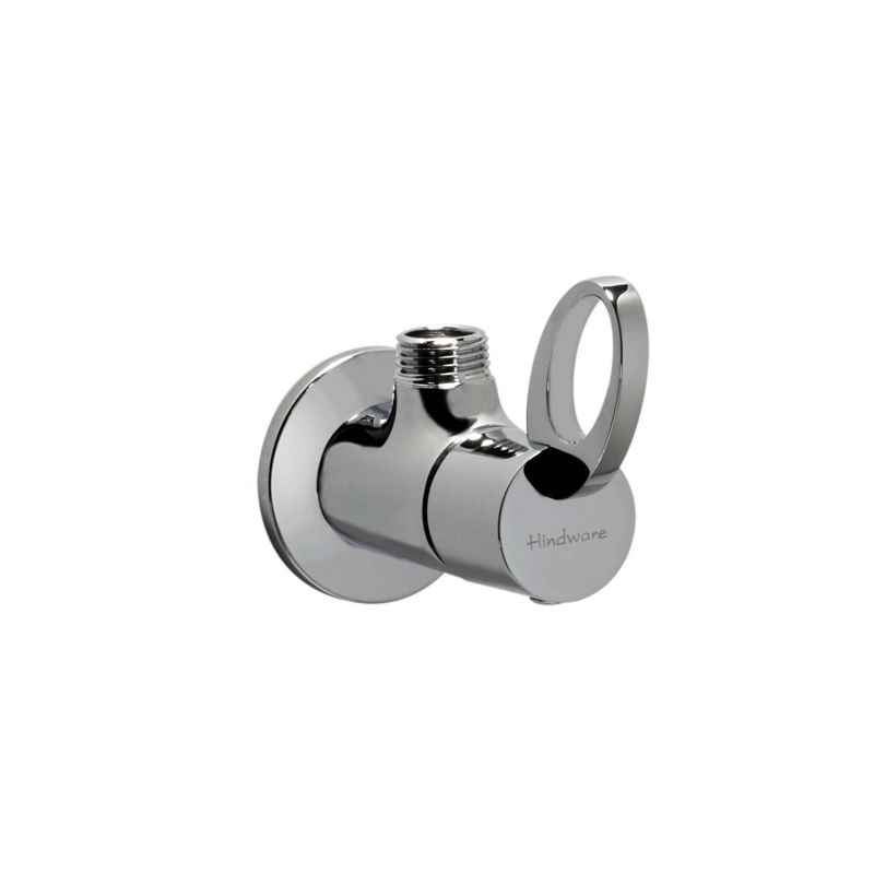 Hindware F140003CP Torrin Metal Angular Stopcock With Wall Flange (Chrome)