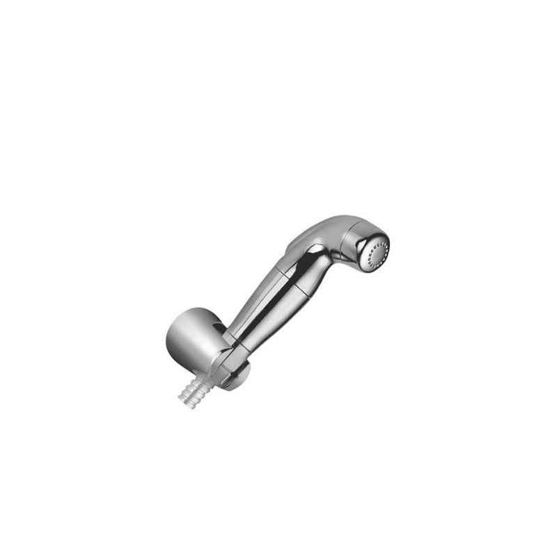 Hindware F160037CP Hand Shower (Health Faucet) ABS With 1.2m Brass Flexible Tube & Wall Hook