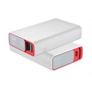 Portronics Tork 10050mAh White & Red USB Power Bank with Original LG Cells, POR 619