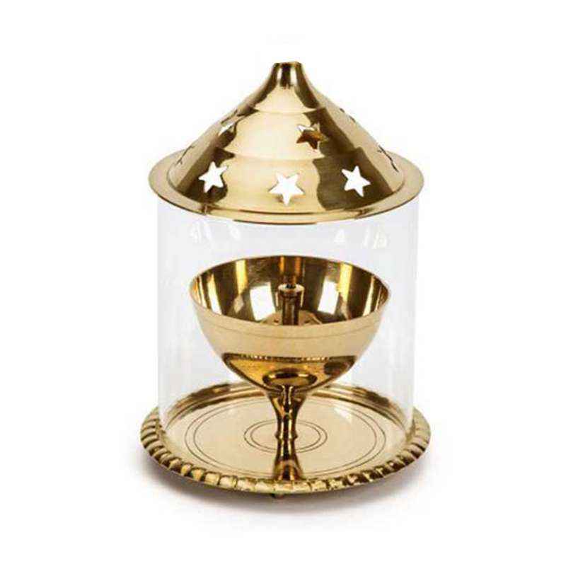 Heaven Decor Brass Golden Big Akhand Diya, HD20005
