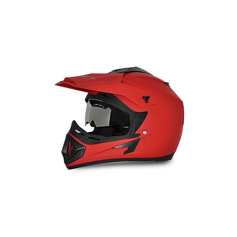 Vega Offroad DV Dull Red Off Road Helmet, Size (Medium, 580 mm)