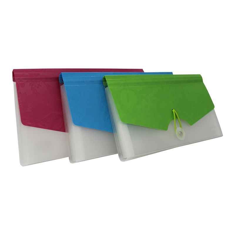 Saya SY013 Assorted Cheque Book Expanding Folder Vibrant, Weight: 2661 g (Pack of 30)