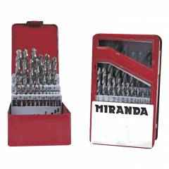 Miranda 13Pcs 1.50 - 6.50mm M2 Standard Jobber HSS Drill Set