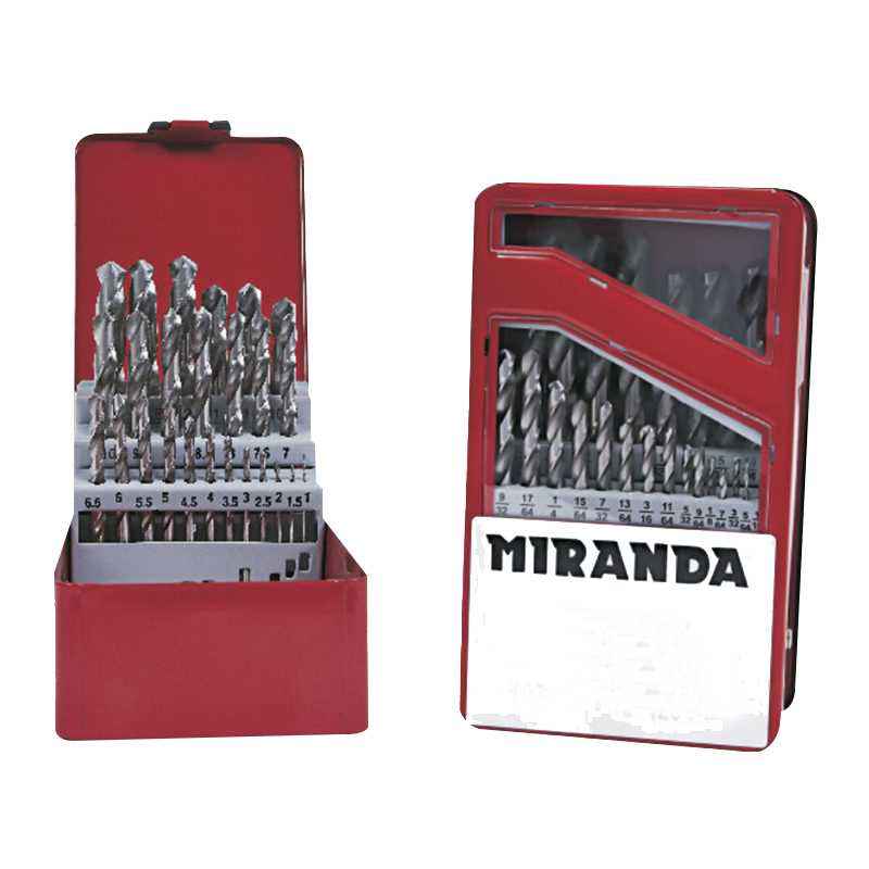 Miranda 13Pcs 1.50 - 6.50mm M2 Standard Jobber HSS Drill Set