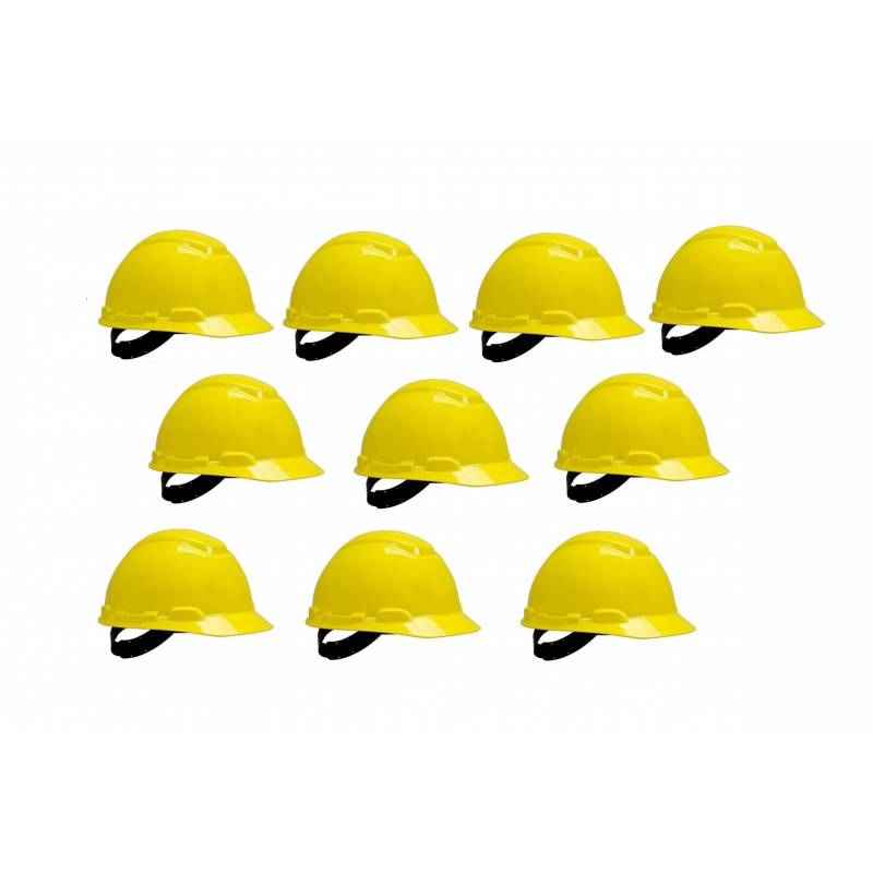 Asian Loto Nape Strap Yellow Safety Helmets, ALC-SHNS-Y (Pack of 10)