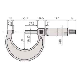 Mitutoyo Outside Micrometers M110-50 103-138 for sale online