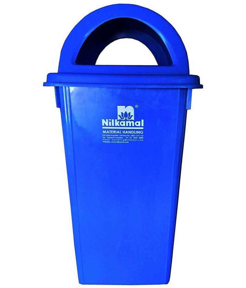blue dustbin