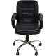 Mezonite Medium Back Leatherette Black Office Chair