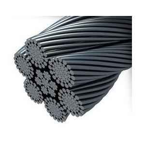 Mahadev 10mm IWRC Ungalvanised Steel Wire Rope, Size 6x37, Length: 1000 m
