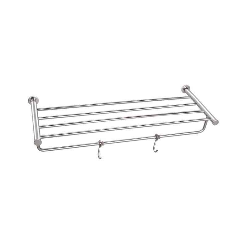 Abyss ABDY-0727 24 Inch Glossy Finish Stainless Steel Bathroom Towel Rack