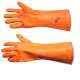 Luxmi 14 Inch Orange Rubber Gloves, LX-14 (Pack of 10)