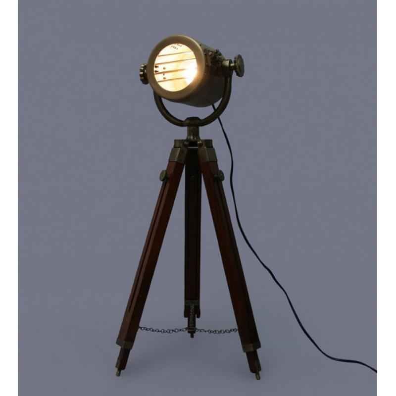 The Brighter Side Antique Marine Tripod Lamp