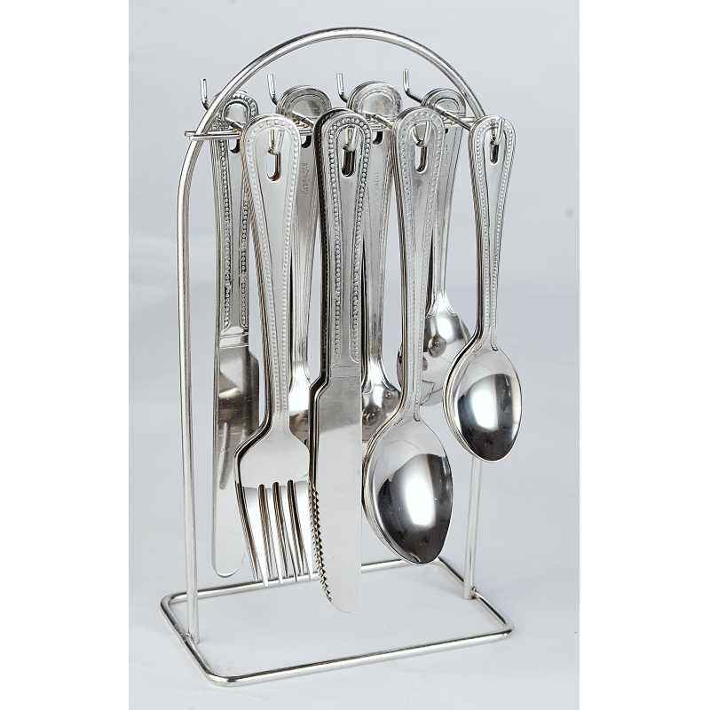 Elegante 24 Pieces Ikon Matt Stainless Steel Cutlery Set, SL-113