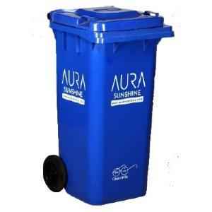 Aura Sunshine 120 Litre Blue Plastic Industrial Wheel Dustbin, AURA120