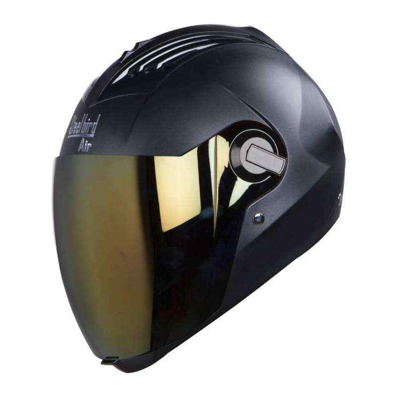 Steelbird SBA-2 Black Full Face Helmet, Size (Large, 600 mm)