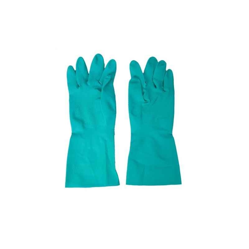 KT Blue Nitrile Safety Gloves for Solvent Use (Pack of 10)
