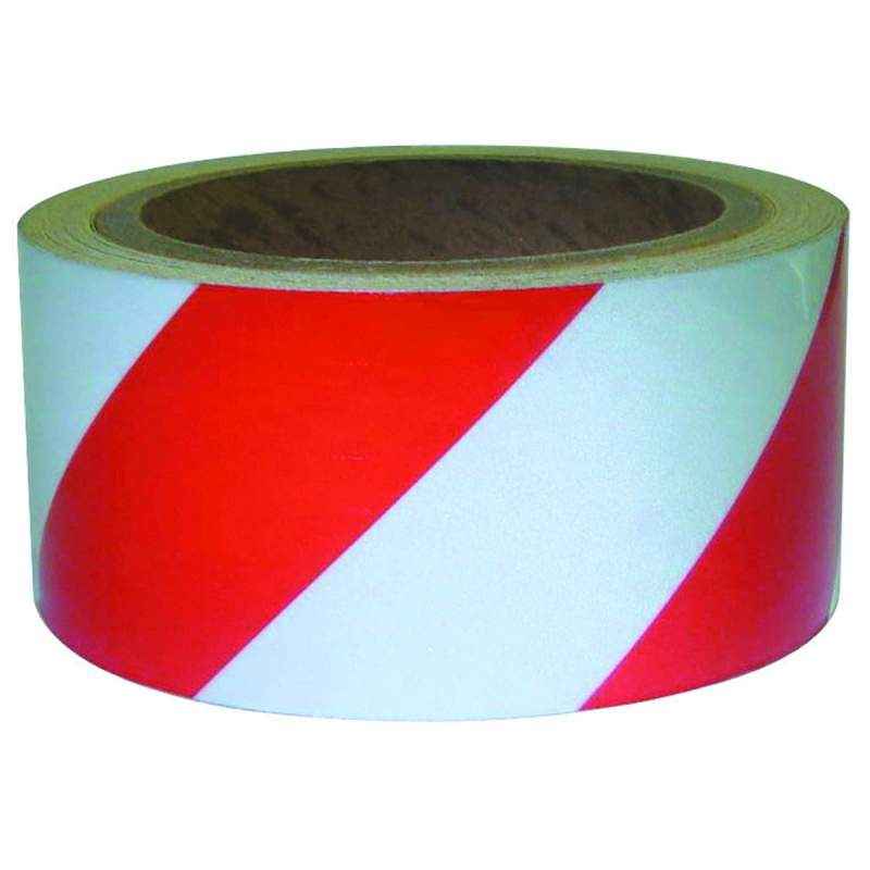 KT 2 Inch Red and White Lane Marking Tape, Length: 33 m