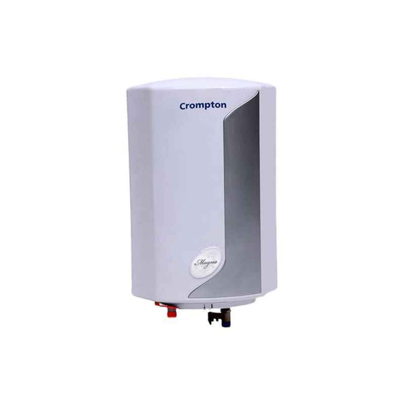 Crompton 25 Litre White & Grey Magna Storage Water Heater, SWH1025