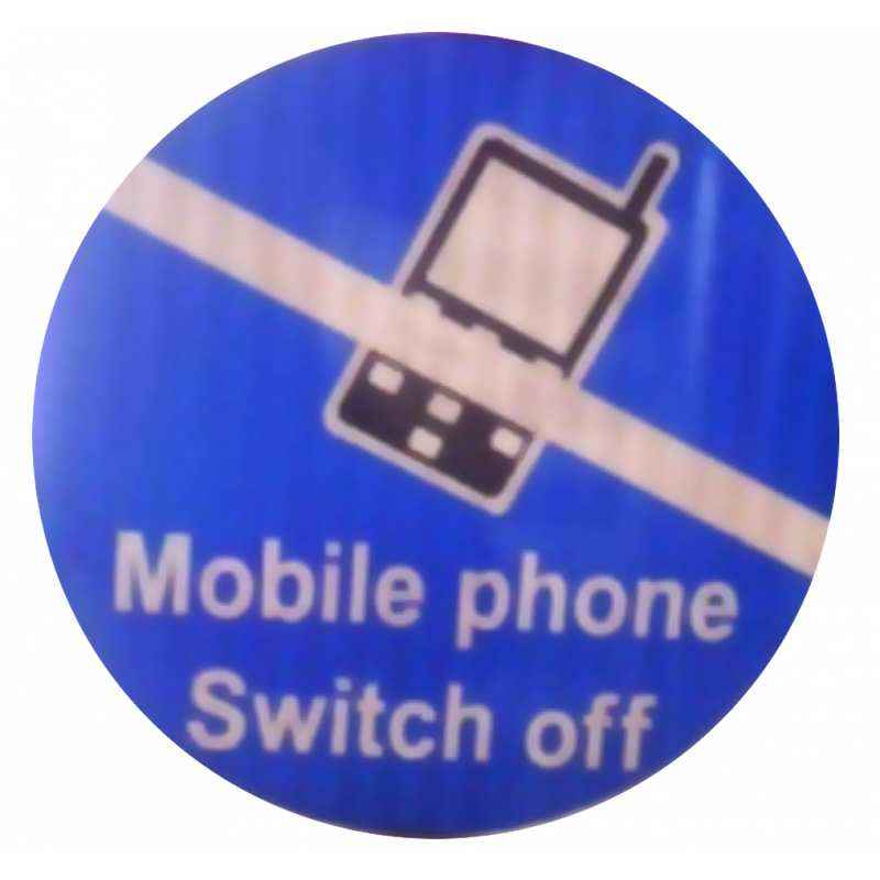ITE 1x1 ft Retro Reflective Mobile Switching-Off Sign Board