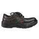 Agarson 9015 Steel Toe Black Work Safety Shoes, Size: 7