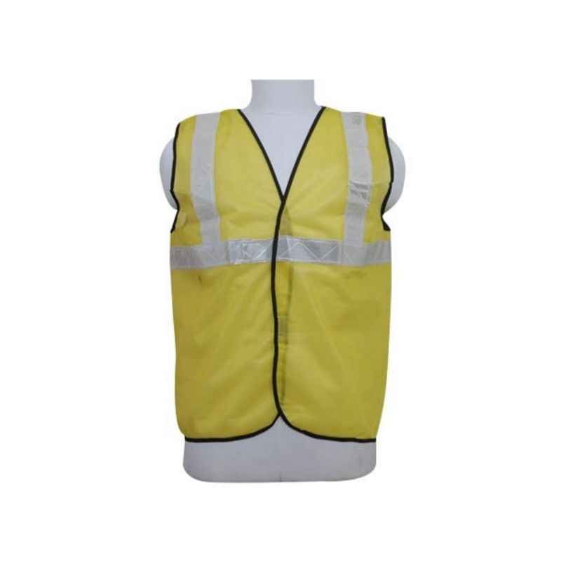 STEC Yellow Reflective Jacket, Tape Reflectivity: 2 Inch (Pack of 20)