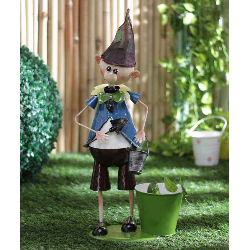 Green Girgit Elf Boy Planter, TIB5020