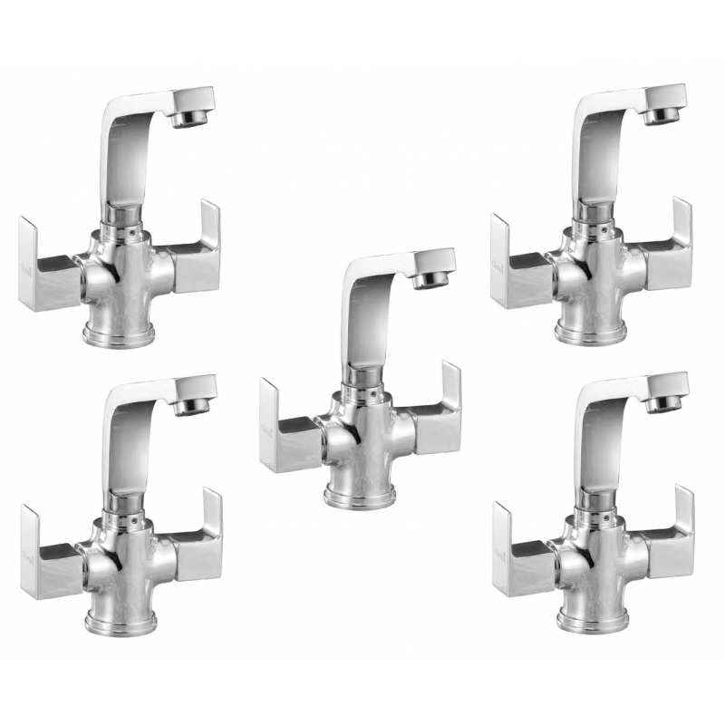 Oleanna Square Center Hole Basin Mixer, S-09 (Pack of 5)